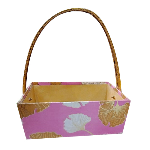 MDF Basket With Handle