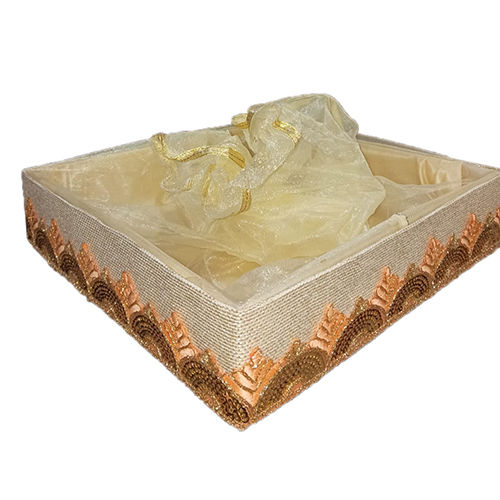 White Jute Hamper