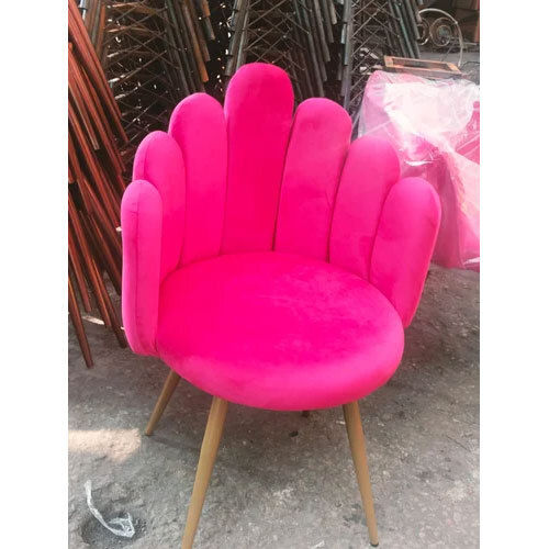 Pink Velvet Dinning Sofa Chair