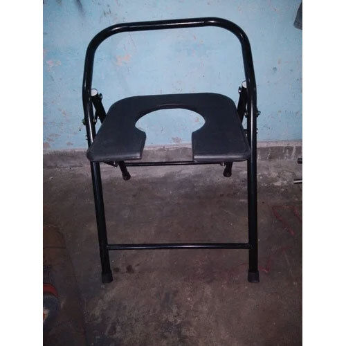 Black Plastic Commode Chair