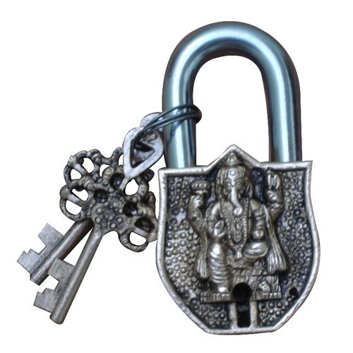 aakrati Designer of Lord Ganesha Padlock  (Yellow)