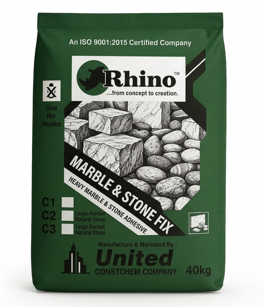 Heavy Marble Tile Adhesive - Color: Grey