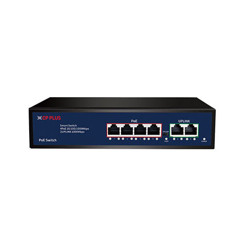 Blue Cp-anw-hp4h2-n65 Cp Plus 4 Ports Poe Switch