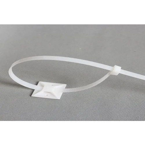 White Self Adhesive Cable Ties