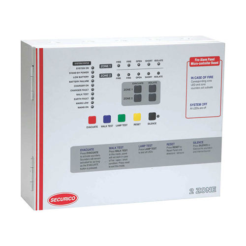 SEC F02 Securico 2 Zone Fire Panel