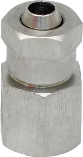 Ss 304 Pu Female Connector - Color: Silver