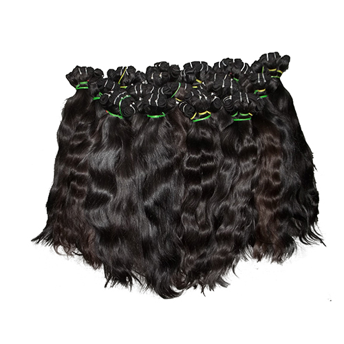 Black Wavy Weft Hair