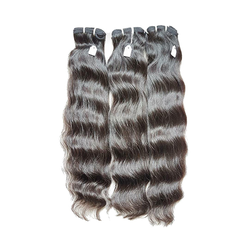 Black Wavy Weft Hair