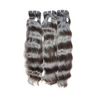 Black Wavy Weft Hair