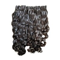Black Wavy Weft Hair