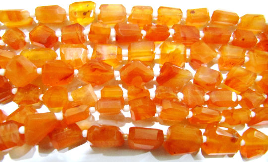 Natural Carnelian Nugget Shape 7to9mm Beads Strand 14 inches long