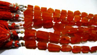 Natural Carnelian Nugget Shape 7to9mm Beads Strand 14 inches long