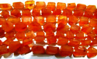 Natural Carnelian Nugget Shape 7to9mm Beads Strand 14 inches long