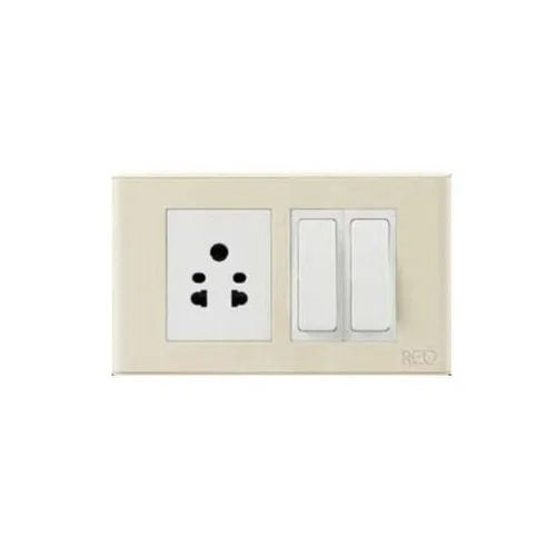 White Havells Reo Modular Switch