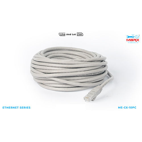 Marx Cat 6 10M Patch Cord - Grey - Application: Industrial