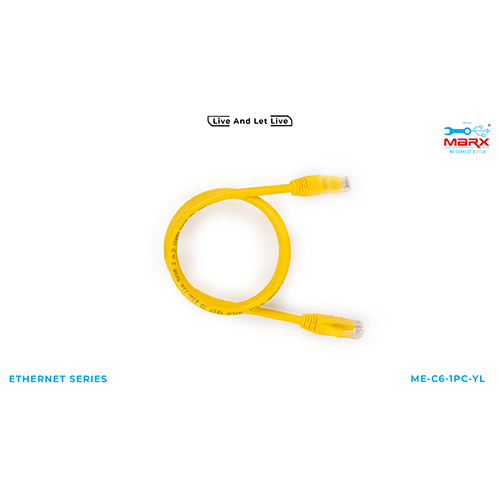 Marx Cat 6 1m Patch Cord - Yellow