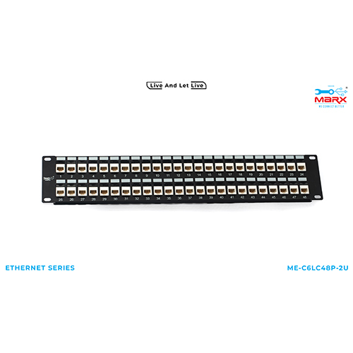 Marx 2U - 48 Port Cat 6 loaded Patch Panel Coupler model