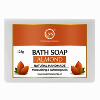 Nuerma Science Almond Bath Soap - 100% Natural Herbal Formula | Deeply Moisturizing, Gentle On Skin, Alcohol-free, Suitable For All Skin Types, Luxurious Daily Use