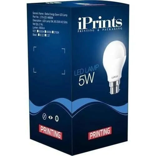 Matte Lamination Led Bulb Box