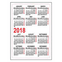 Printed Pocket Calendar - High-quality Paper Material, Customisable Size , Lightweight Spiral Binding For Easy Daily Use