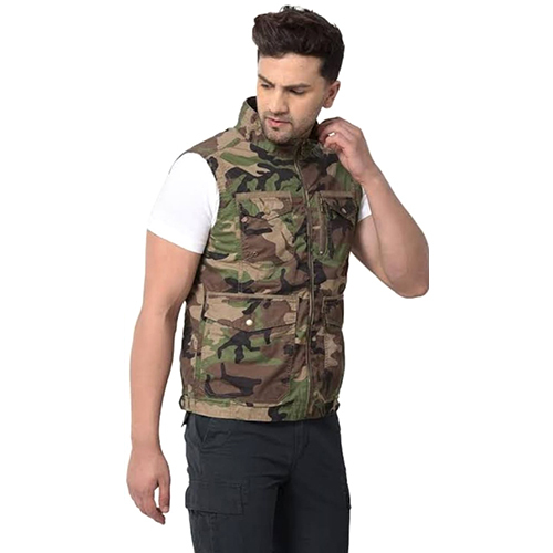 Army Jacket - Cotton Material Plus Size Unisex Sophisticated Green Color | Versatile for All Seasons Standard Collar Formal Style