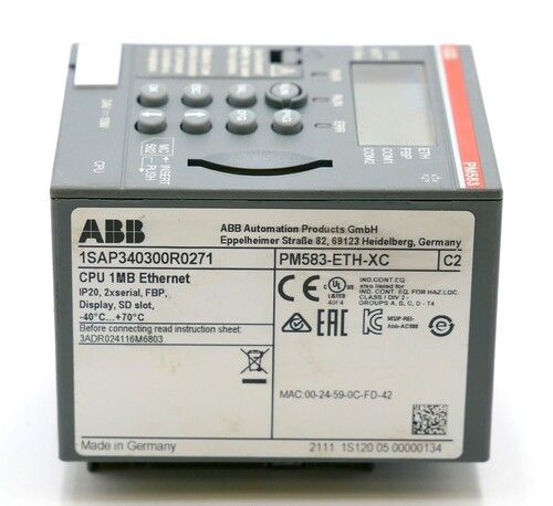 ABB PM583-ETH AC500 PLC Series