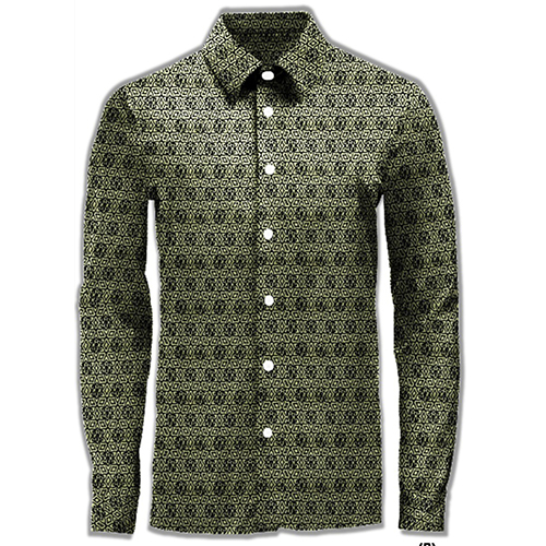 Washable 100% Cotton Heavt Twill Print Shirt