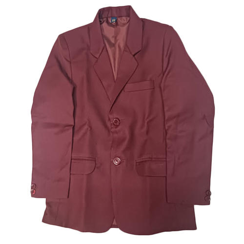Cotton Red Color School Blazer