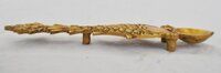 Decorative brass metal hand made deepak/ spoon use in hawan & Pooja