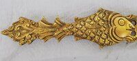 Decorative brass metal hand made deepak/ spoon use in hawan & Pooja