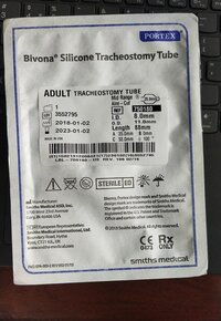 Adjustable Cuffed Bivona Silicon Tracheostomy