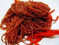 Natural Carnelian Rondelle Faceted Beads 2mm Beads Strand 13 inch long