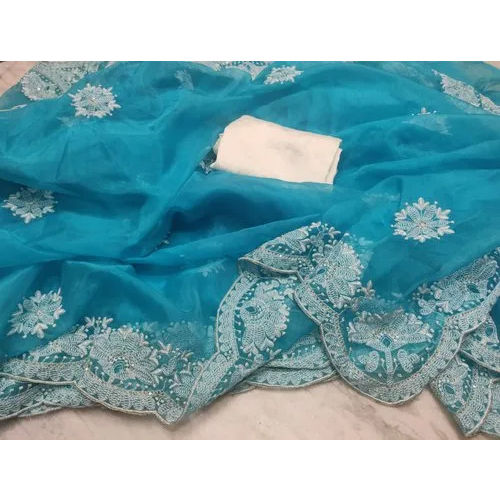 Chikankari Organza Sarees