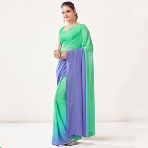 Stitched Georgette Ombre Sarees