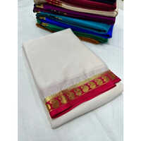 Mysore Crepe Silk Sarees - Color: Multi Colours