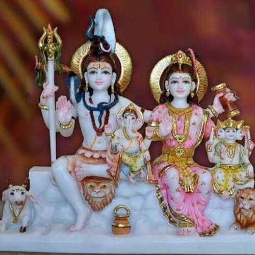 Marble Shiv Parivaar Statues