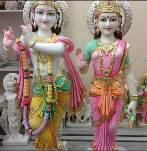 Marble Handcrafted Radha Krishna Statue