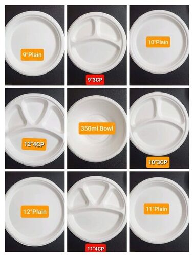 Bagasse Round Plate