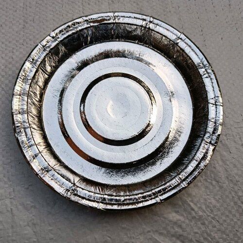 Silver Paper Round Plate