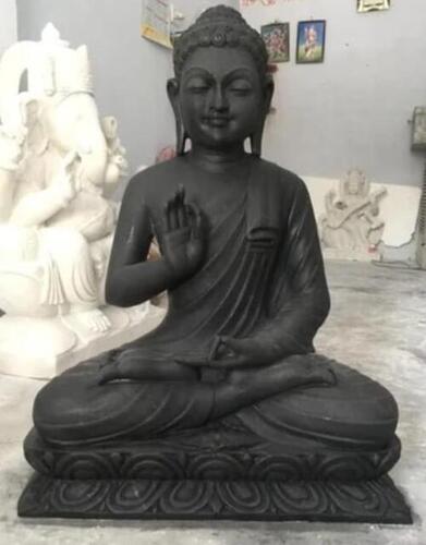 Marble Black Buddha Statue