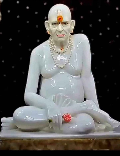 white Marble Swami Samarth Statue