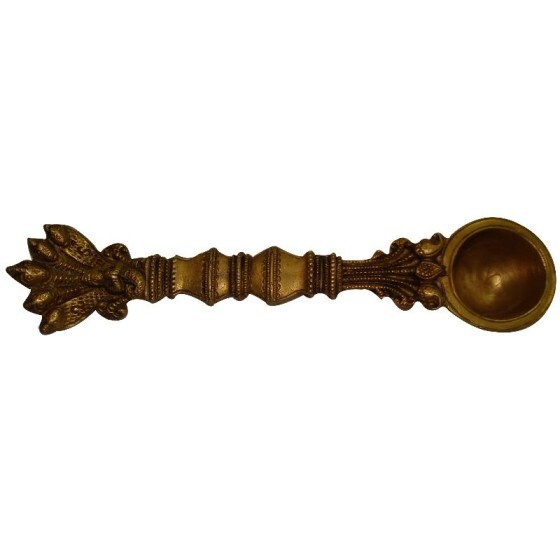 Religious Brass metal traditional hand made pooja/Havan spoon