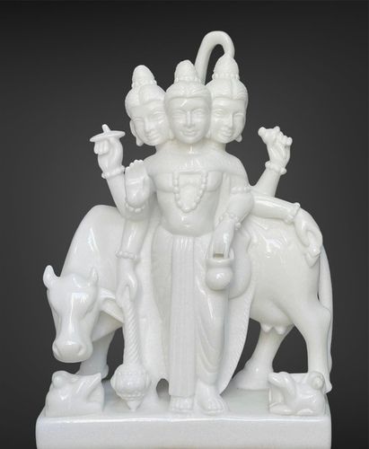 White Marble Duttatrey Statue