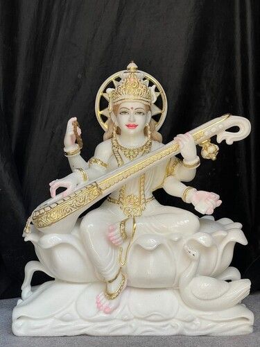 Marble Saraswati Murti