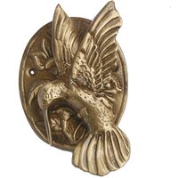 Aakrati Bird Door Knocker In Antique Finish - Color: Yellow