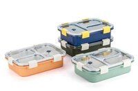 3 compartment stainless steel lunchbox