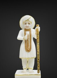 Human Statue & Sculpture - Color: White With Gold Accents