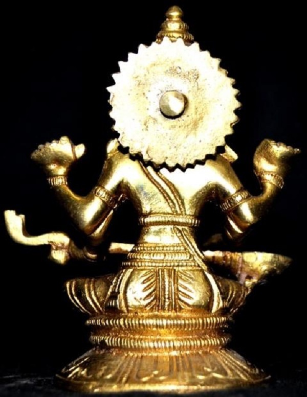 Goddess Saraswati Brass Metal Hand Carved Statue - The Goddess of Art & Knowledge