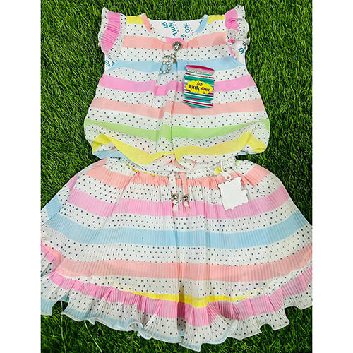 Kids Casual Top And Skirt