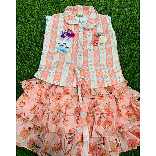 Kids Modern Top And Skirt